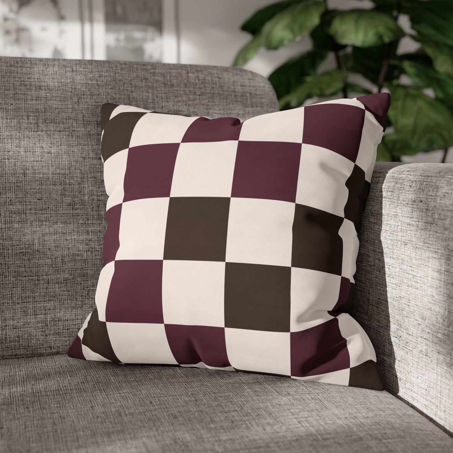 Chic Checkerboard Pillowcase