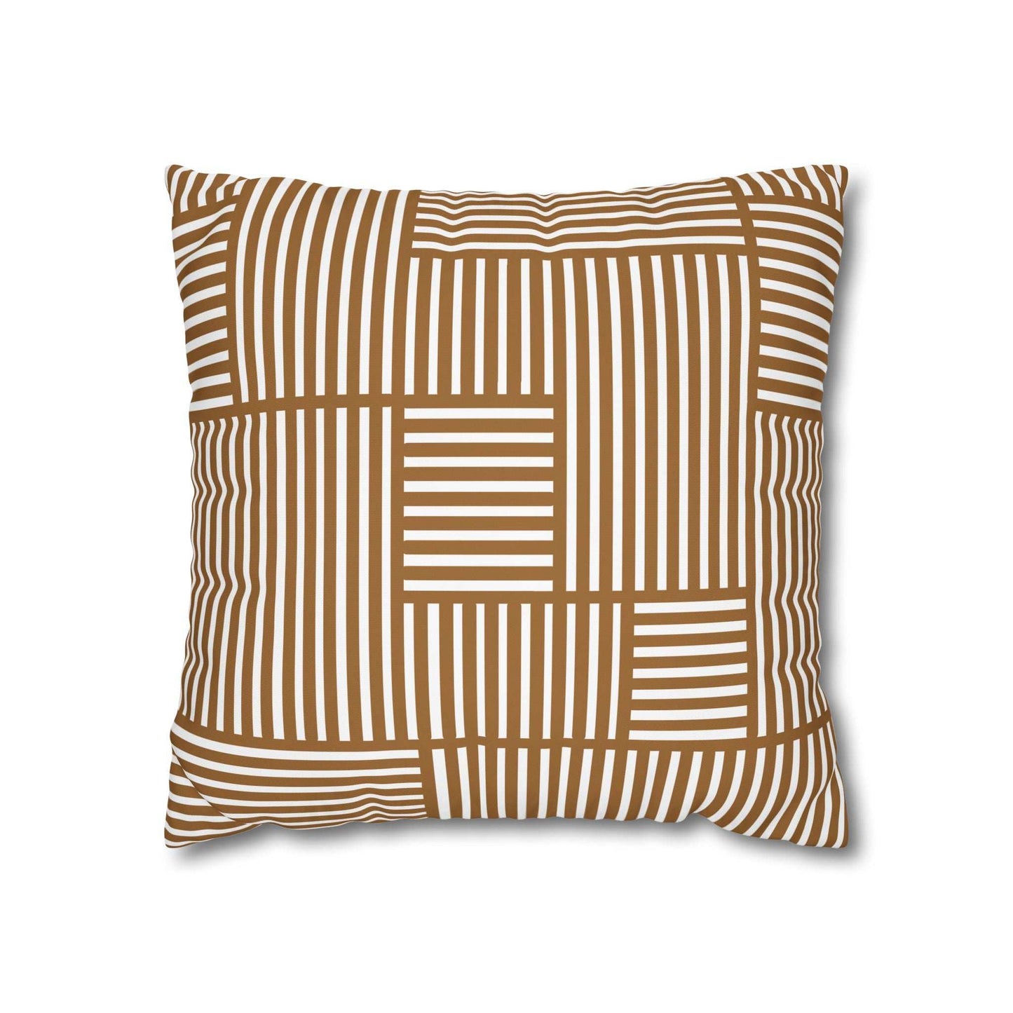 Modern Geometric Gold Accent Pillowcase