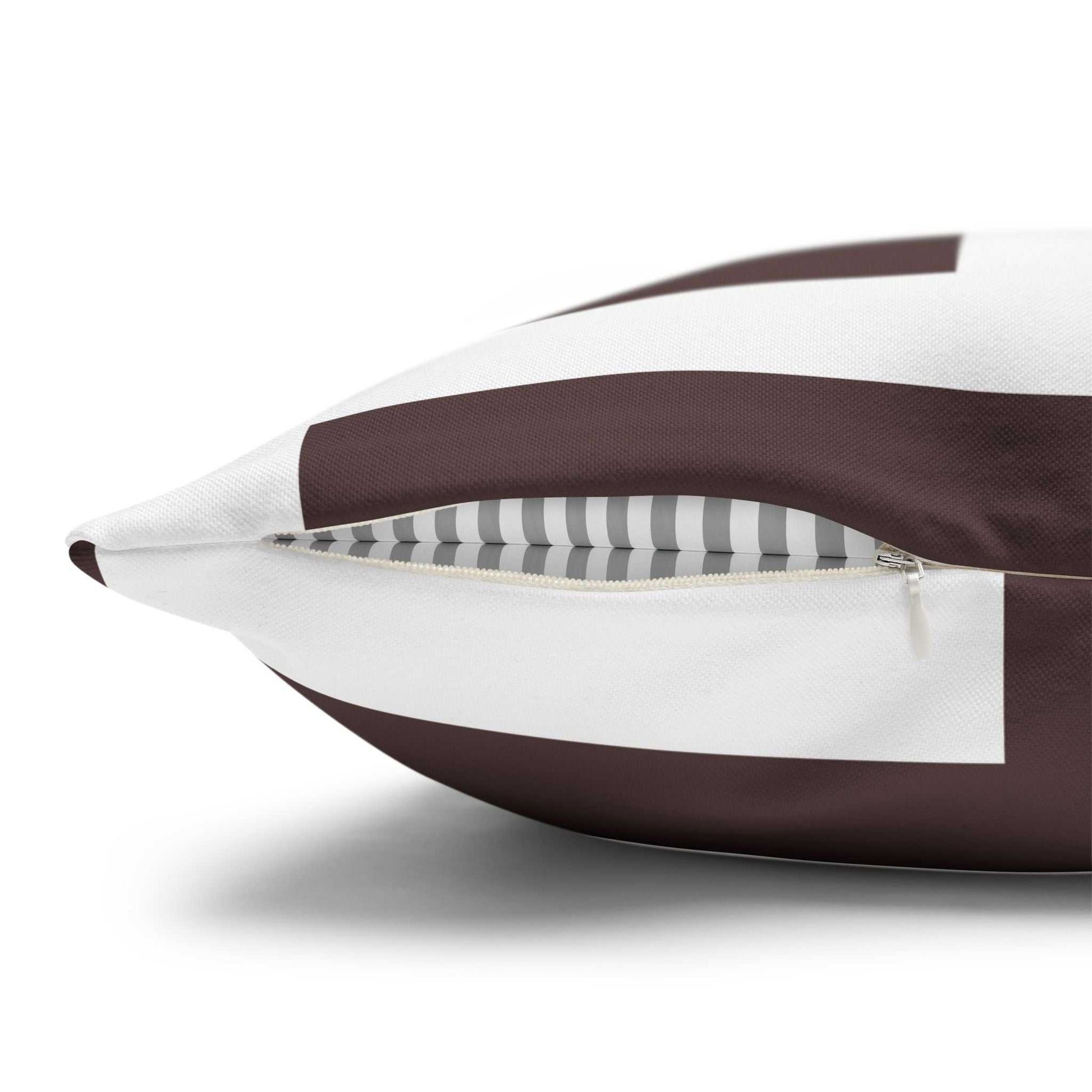 GeoStripe Choco Pillowcase