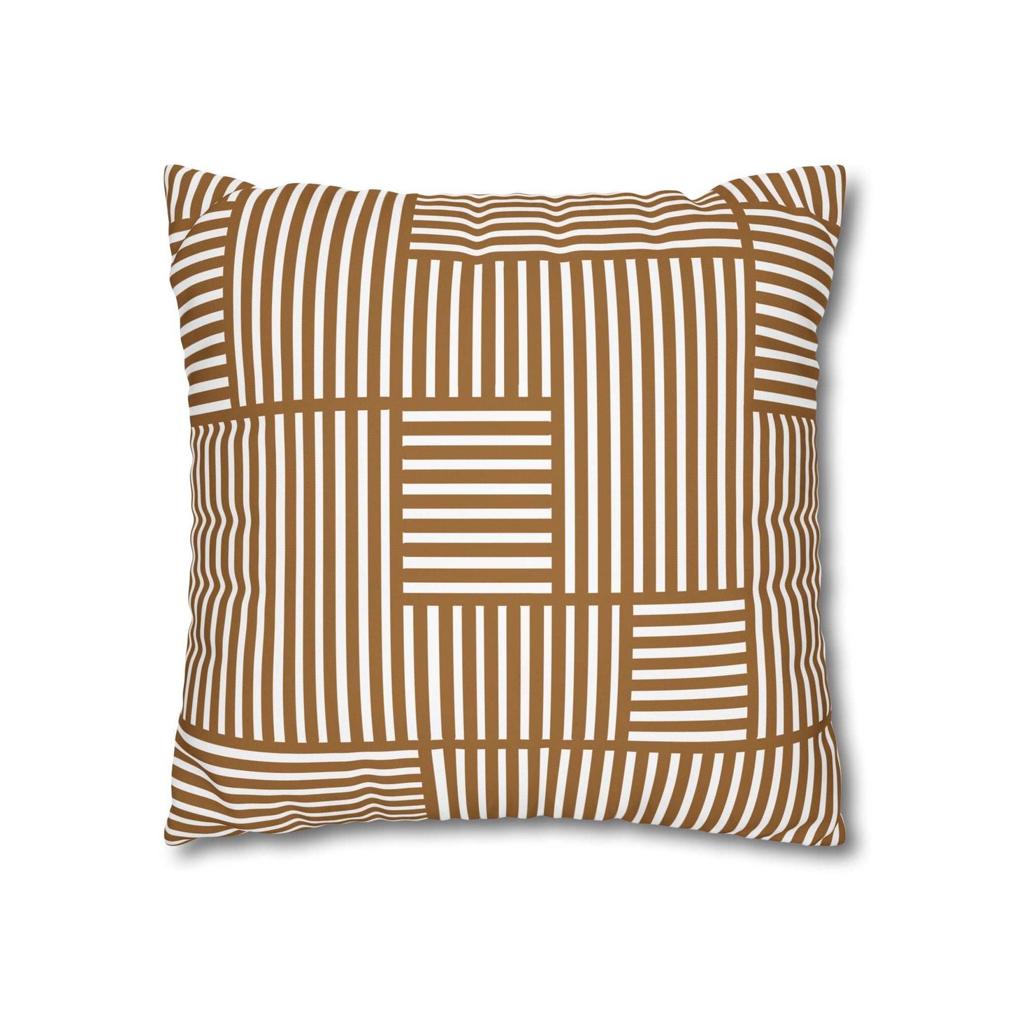 Modern Geometric Gold Accent Pillowcase