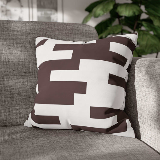 GeoStripe Choco Pillowcase