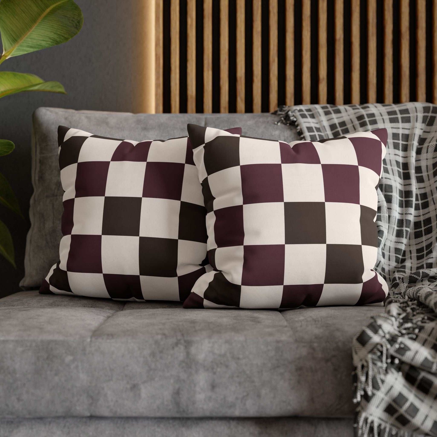 Chic Checkerboard Pillowcase