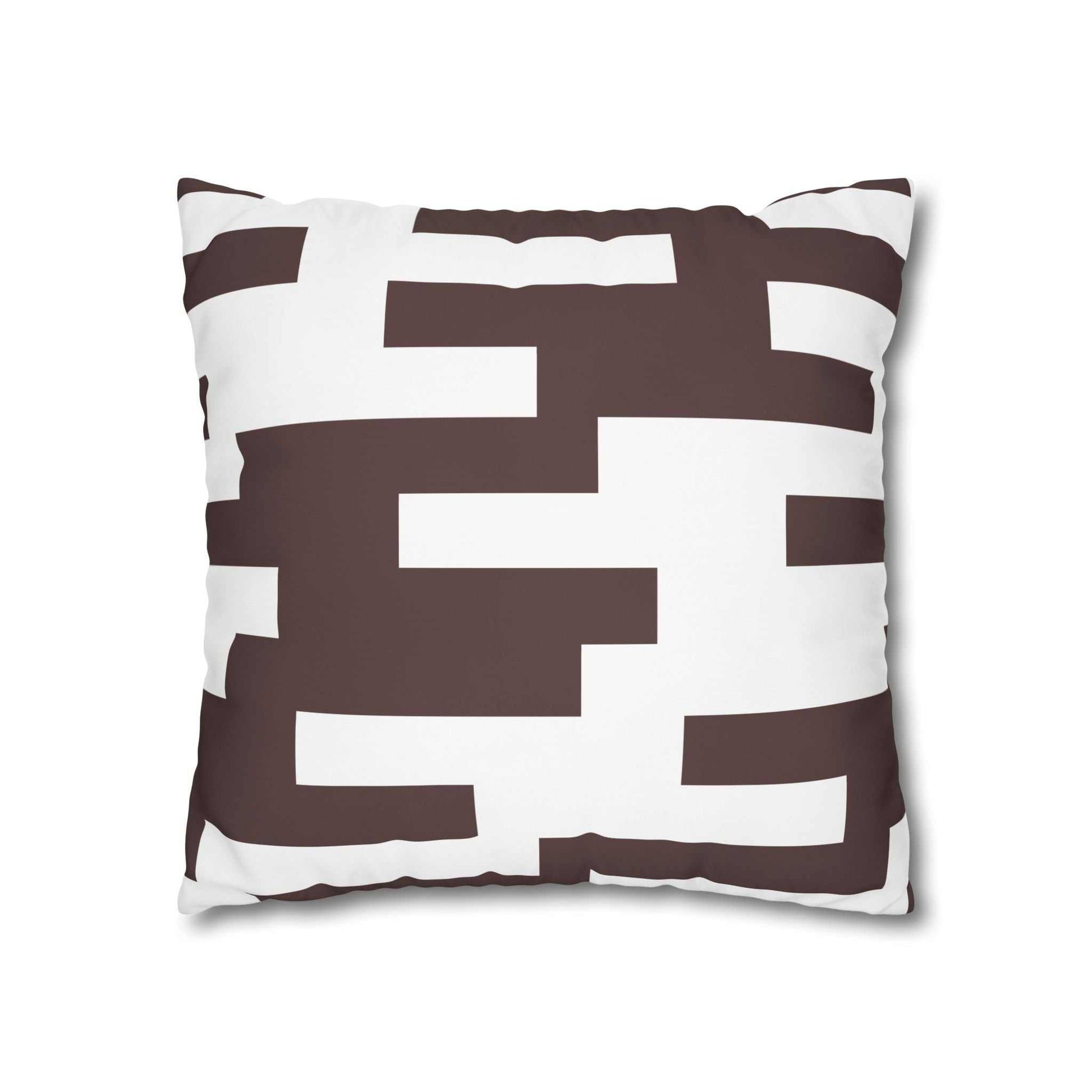 GeoStripe Choco Pillowcase