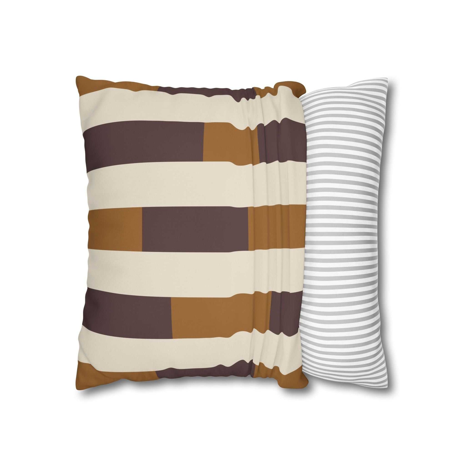 Brownie Stripe Pillowcase